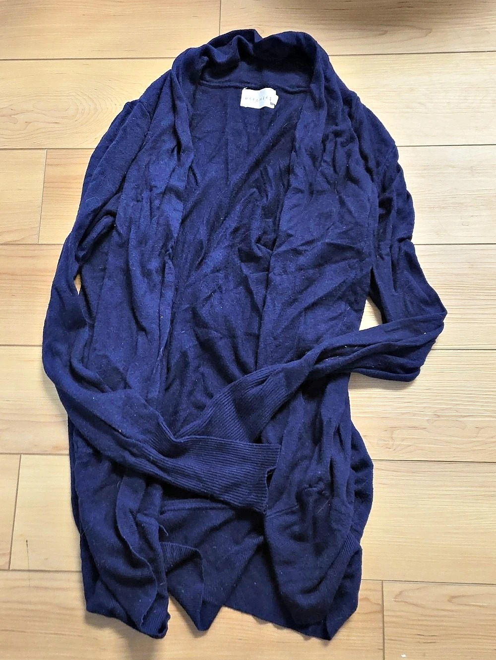 Dreamers Blue Open Front Cardigan Size M/L